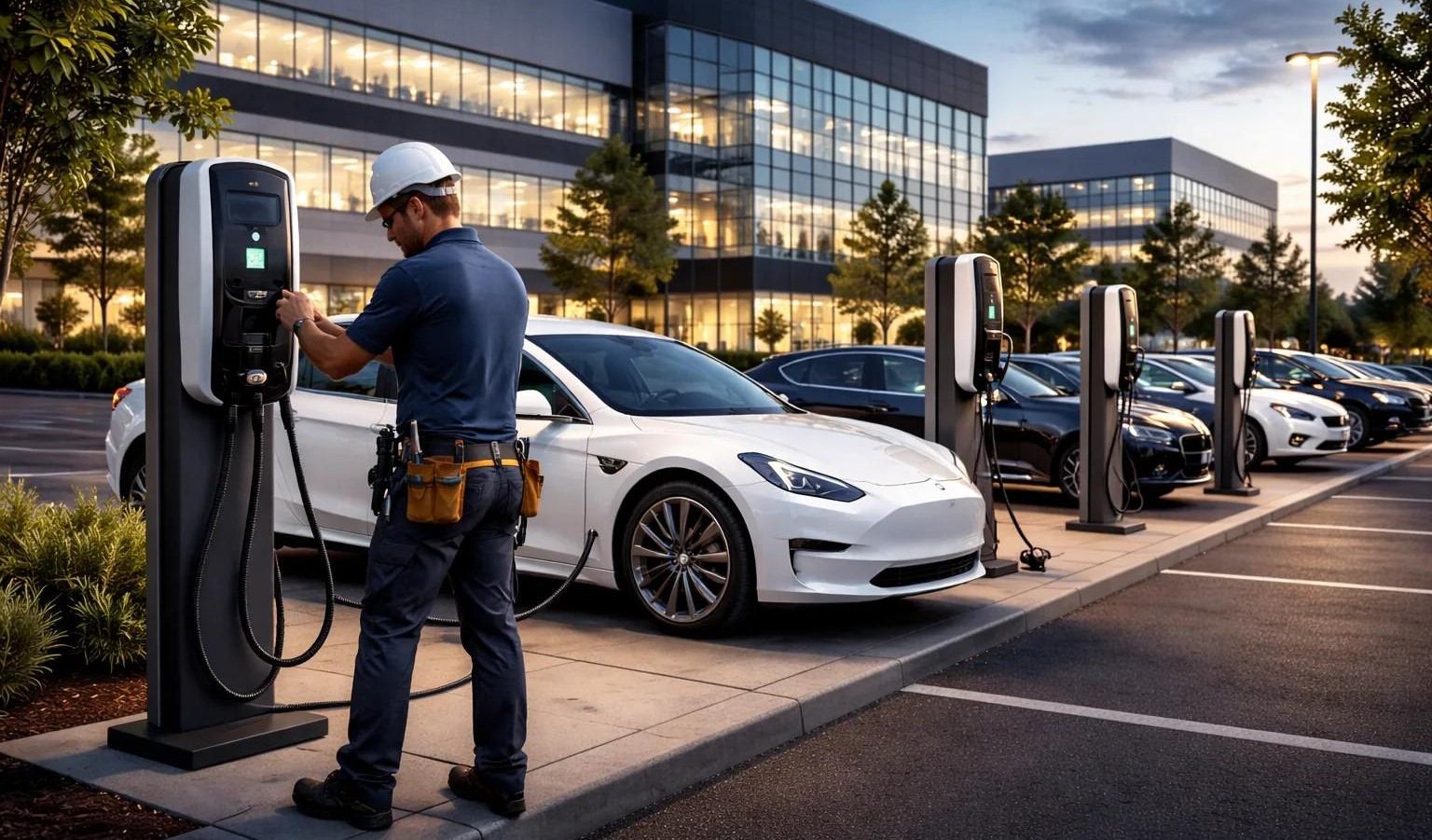 Commercial EV charger installation Toronto