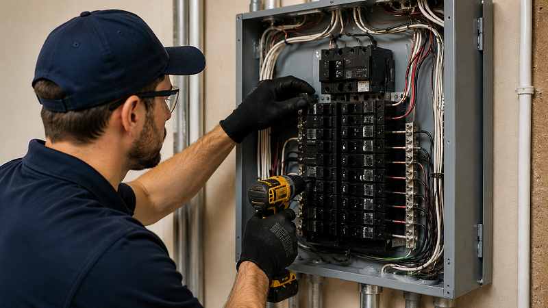 Electrical panel installation in Vaughan home